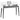 Birou de studio Alb 110 x 40 x 19,5 cm Lemn prelucrat