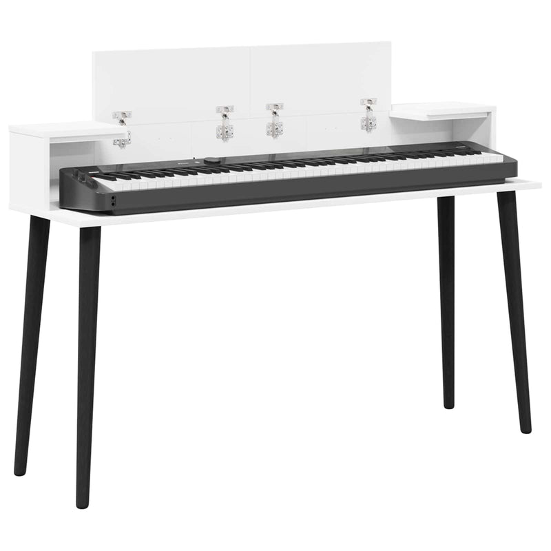 Birou de studio Alb 152 x 36 x 19,5 cm Lemn prelucrat
