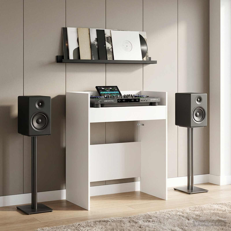 Masă DJ Alb 62 x 45 x 102 cm Lemn prelucrat