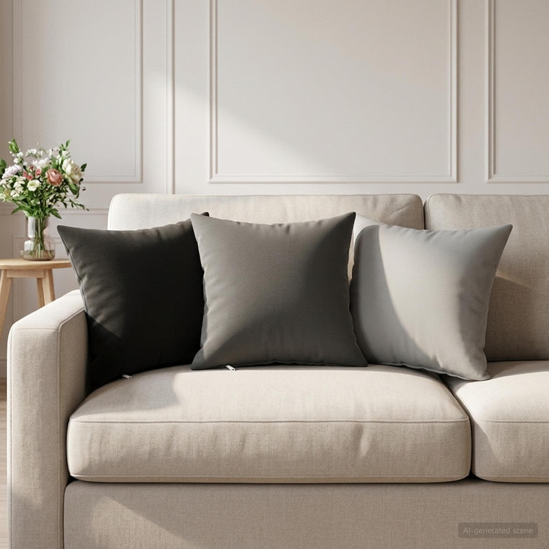 Husă pentru pernă 6 pcs HEERLEN Antracit 40 x 40 cm Poliester
