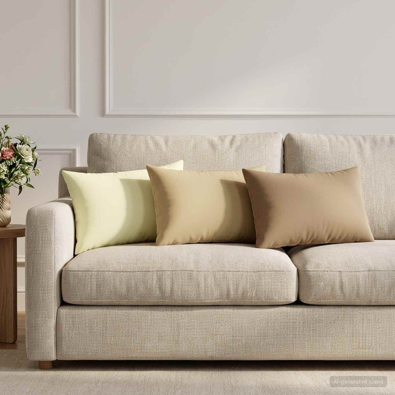 Husă pentru pernă 2 pcs HEERLEN Bej 40 x 60 cm Poliester