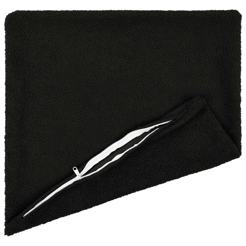 Husă pentru pernă 6 pcs HEERLEN Negru 40 x 40 cm Bouclé