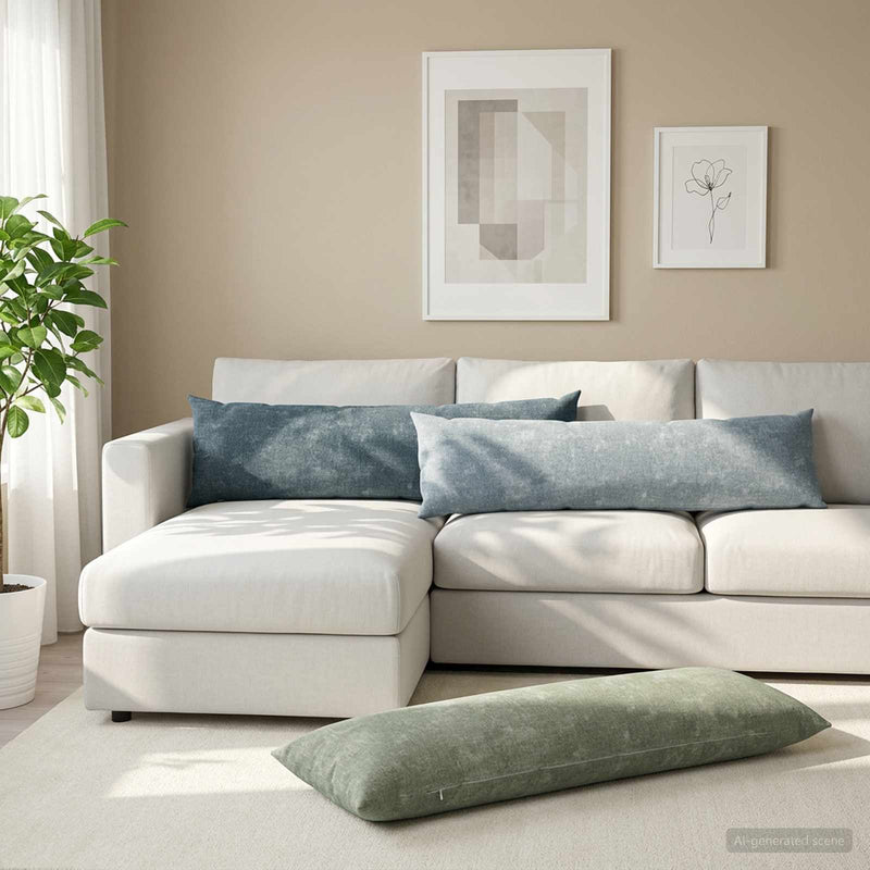 Husă pentru pernă HEERLEN Albastru deschis 40 x 145 cm