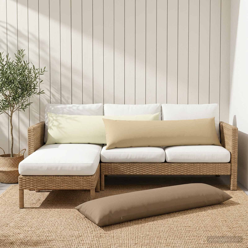 Husă pentru pernă HEERLEN Bej 40 x 145 cm Poliester