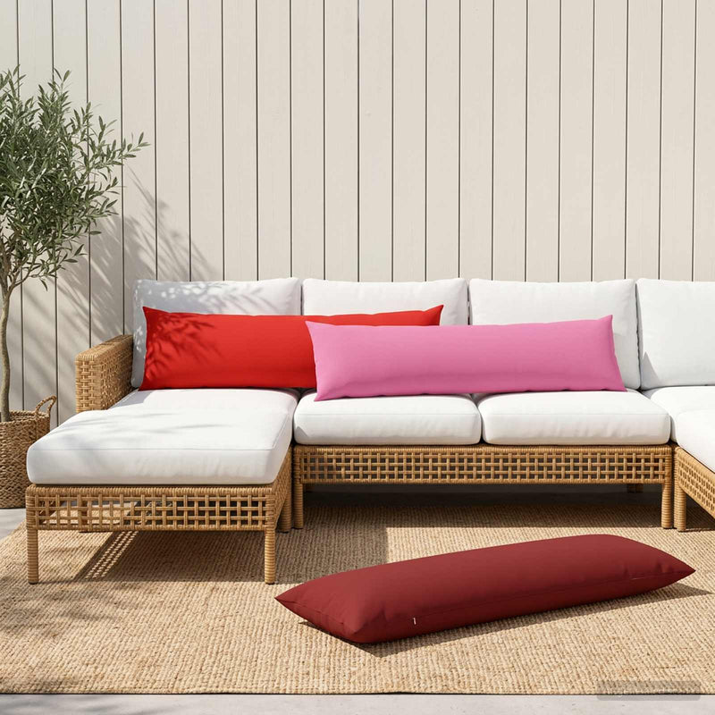 Husă pentru pernă 2 pcs HEERLEN Roz 40 x 145 cm Poliester