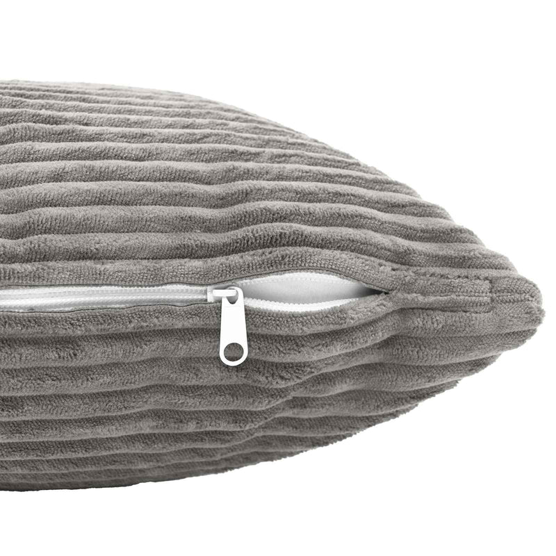 Husă pentru pernă 2 pcs HEERLEN Gri deschis 40 x 70 cm cord