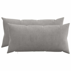 Husă pentru pernă 2 pcs HEERLEN Gri deschis 40 x 70 cm cord