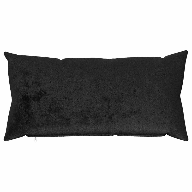 Husă pentru pernă 2 pcs HEERLEN Negru 40 x 80 cm Flanelă