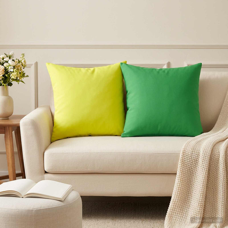 Husă pentru pernă 12 pcs HEERLEN Verde strălucitor. 50 x 50 cm