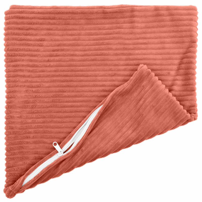 Husă pentru pernă 2 pcs HEERLEN Roșu portocalie 50 x 50 cm cord