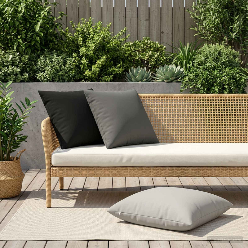 Husă pentru pernă 2 pcs HEERLEN Antracit 60 x 60 cm Poliester