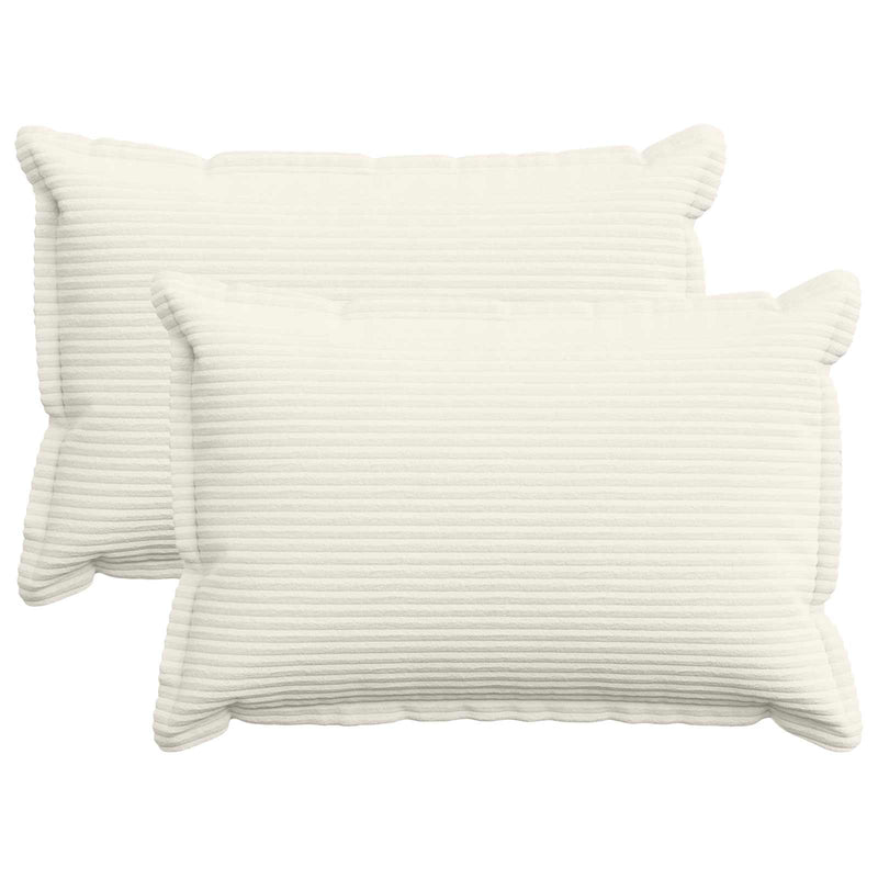Husă pentru pernă 2 buc. HOUTEN Crem 50 x 70 cm cord