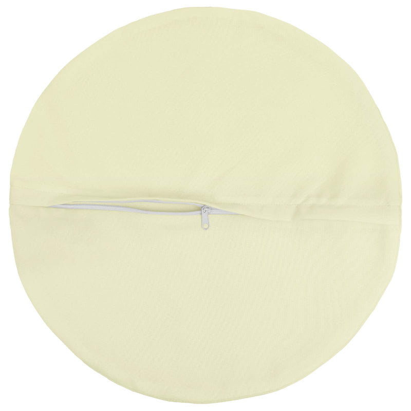 Husă pentru pernă 6 pcs HEERLEN Crem Ø 40 cm Poliester