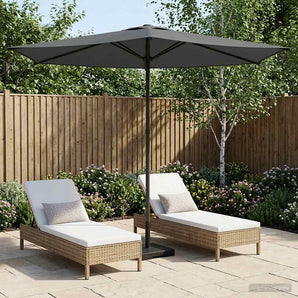 Parasol de Grădină 270 x 270 cm Poliester Dreptunghiular