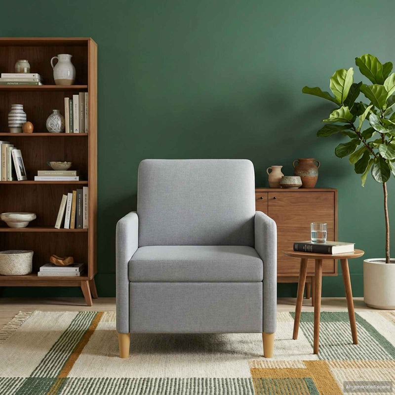 Sofa cu Spațiu de Depozitare Gri deschis 72 x 78 x 87 cm