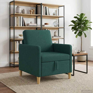 Sofa cu Spațiu de Depozitare Verde închis 72 x 78 x 87 cm