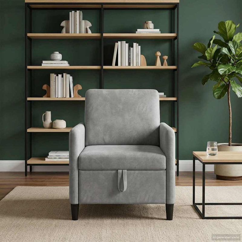 Sofa cu Spațiu de Depozitare Gri deschis 72 x 78 x 87 cm