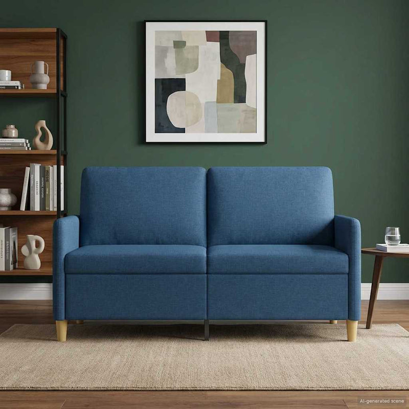 Sofa cu Spațiu de Depozitare albastru 152 x 78 x 87 cm