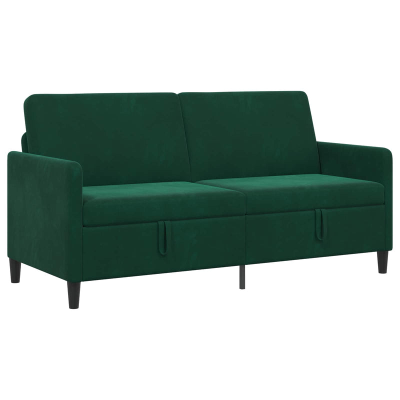 Sofa cu Spațiu de Depozitare Verde închis 172 x 78 x 87 cm