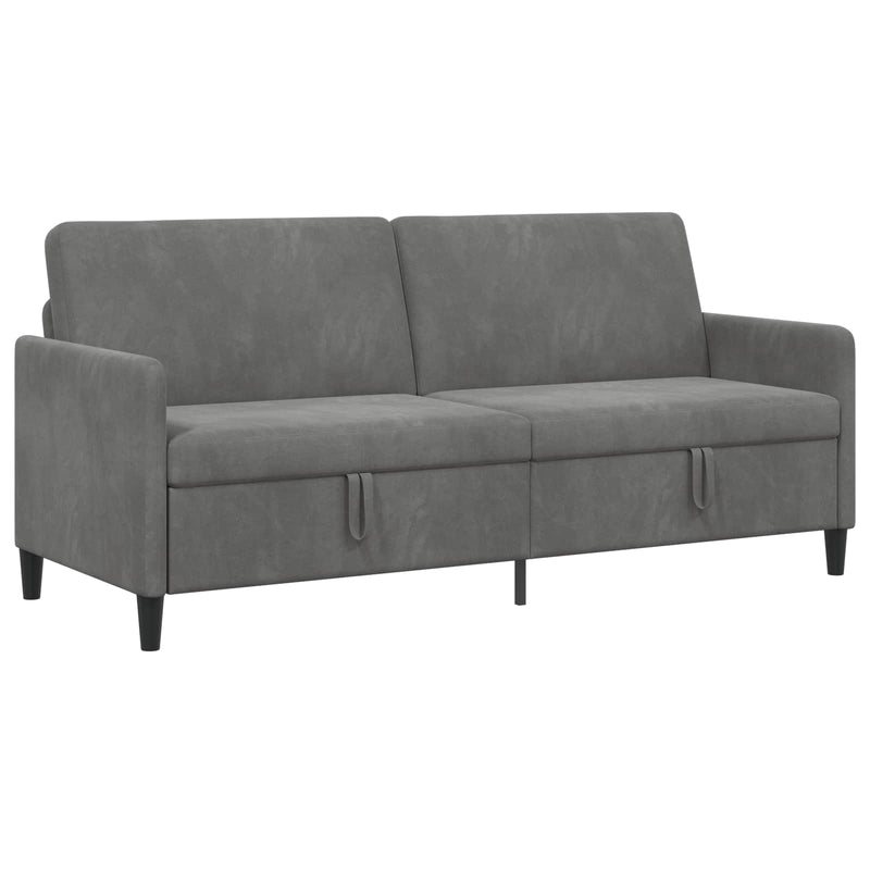 Sofa cu Spațiu de Depozitare Gri închis 192 x 78 x 87 cm