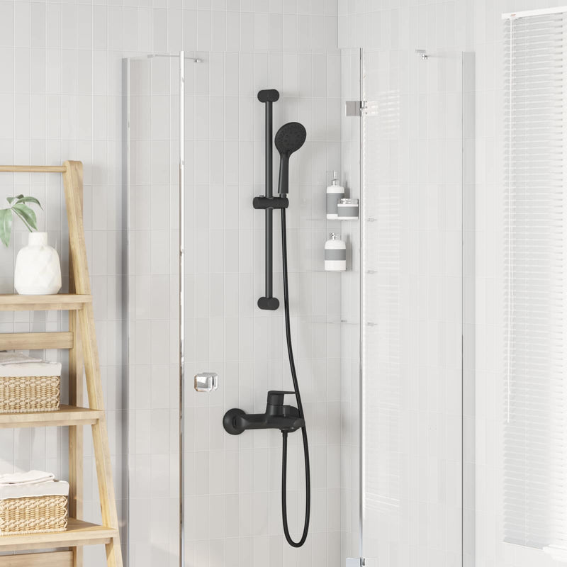 Set Sistem Duș Negru 70 cm Oţel inoxidabil