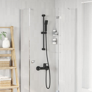 Set Sistem Duș Negru 70 cm Oţel inoxidabil