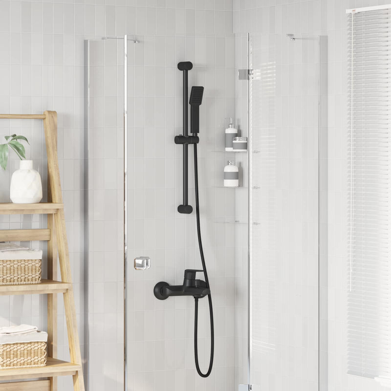 Set Sistem Duș Negru 70 cm Oţel inoxidabil