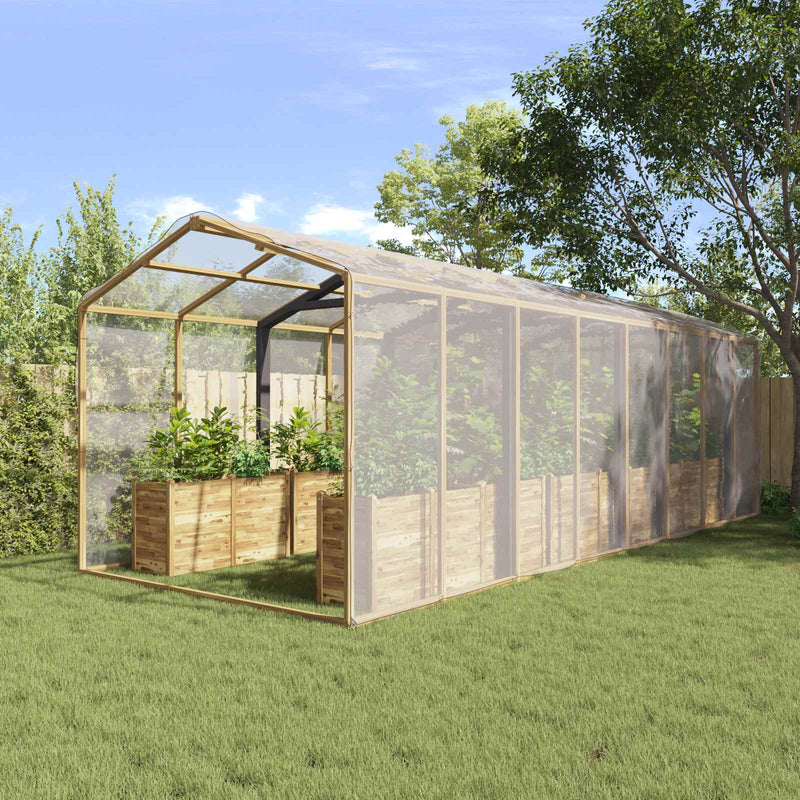 Husă pentru plante Transparent 6 x 6 m PE