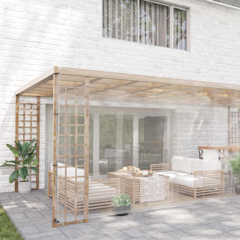Husă pentru plante Transparent 5 x 12 m PVC