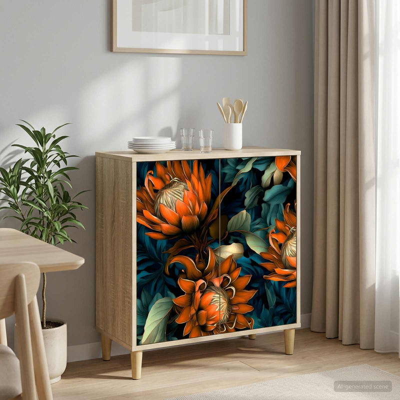 Bufet LOCHEM Sonoma 69 x 33 x 75 cm Lemn prelucrat