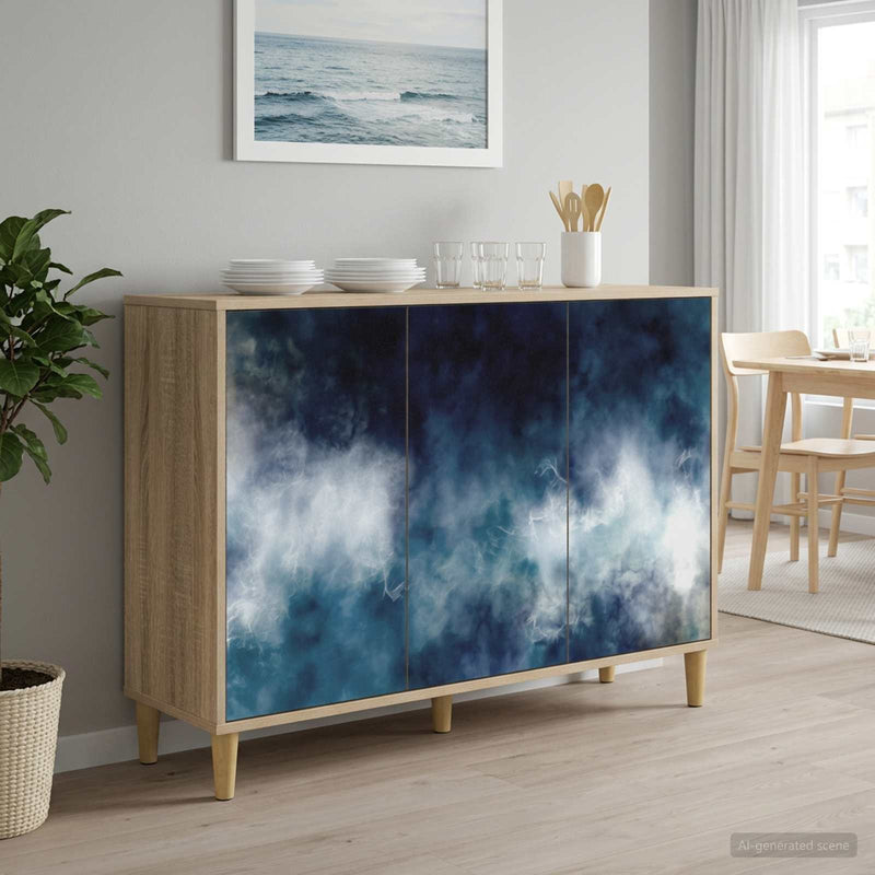 Bufet RAALTE Sonoma 102 x 33 x 75 cm Lemn prelucrat