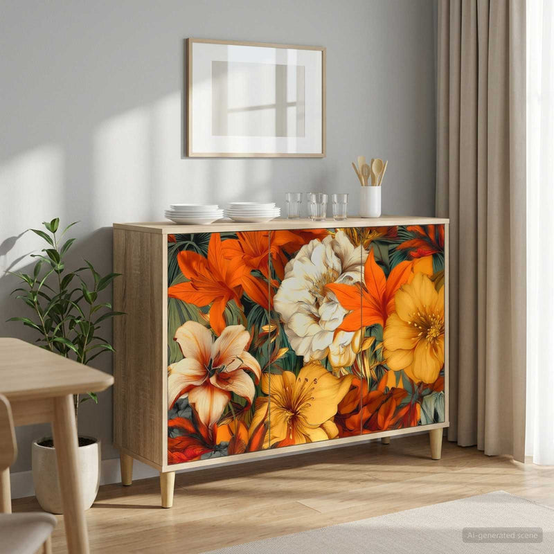 Bufet GENNEP Sonoma 102 x 33 x 75 cm Lemn prelucrat