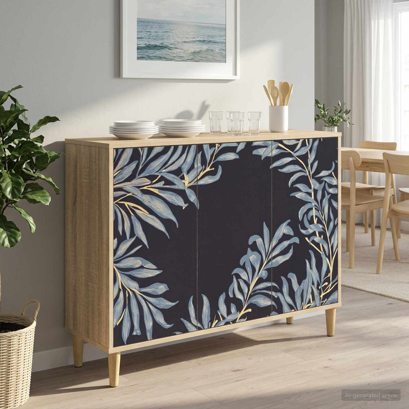 Bufet DOKKUM Sonoma 102 x 33 x 75 cm Lemn prelucrat