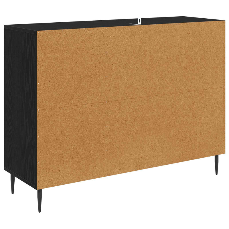 Bufet RAALTE Stejar Negru 102 x 33 x 76 cm Lemn prelucrat