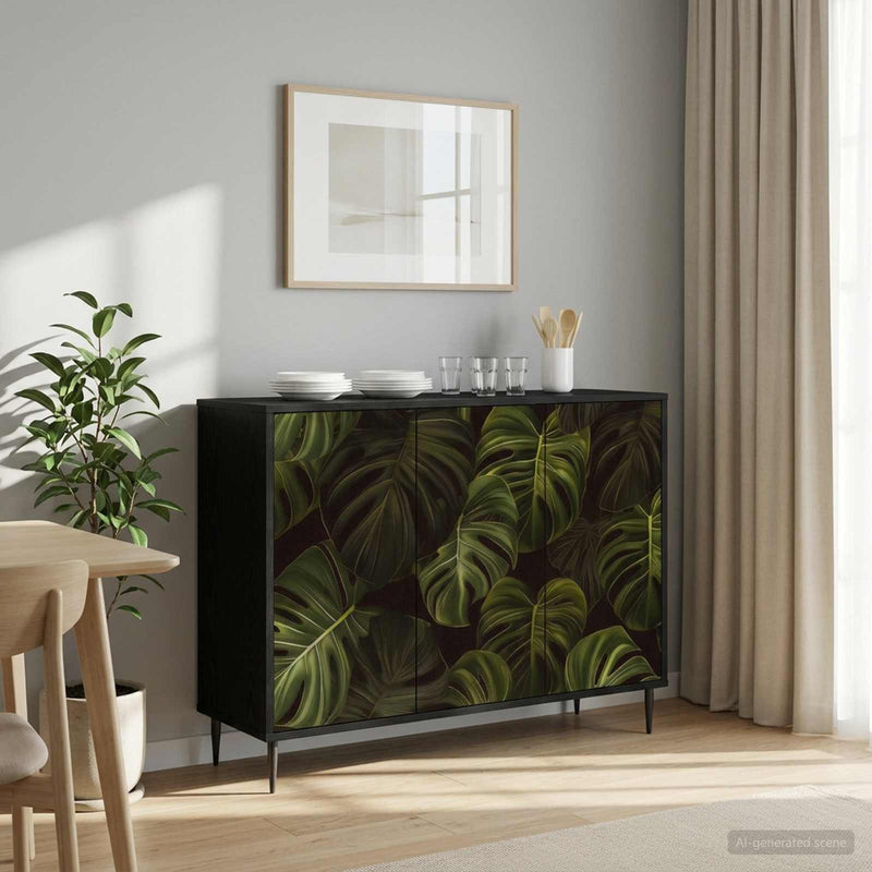 Bufet ELBURG Stejar Negru 102 x 33 x 76 cm Lemn prelucrat