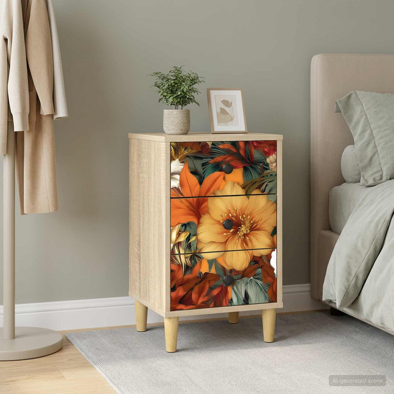 Dulap de noapte GENNEP Stejar Sonoma 36 x 33 x 60 cm