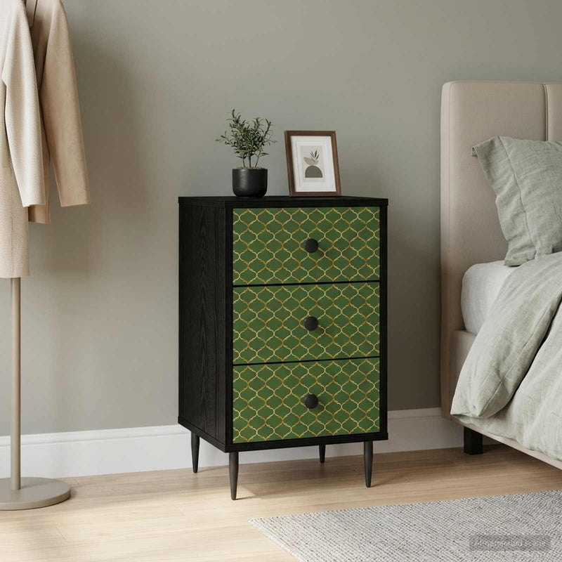 Dulap de noapte GELEEN Stejar Negru 36 x 33 x 61 cm