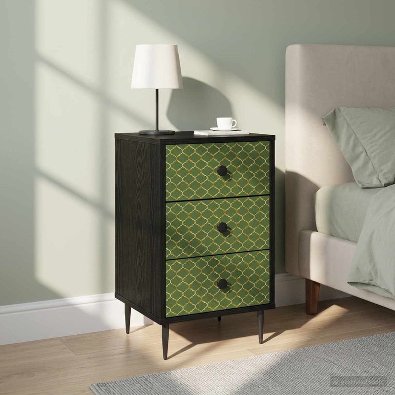 Dulap de noapte GELEEN 2 buc. Stejar Negru 36 x 33 x 61 cm