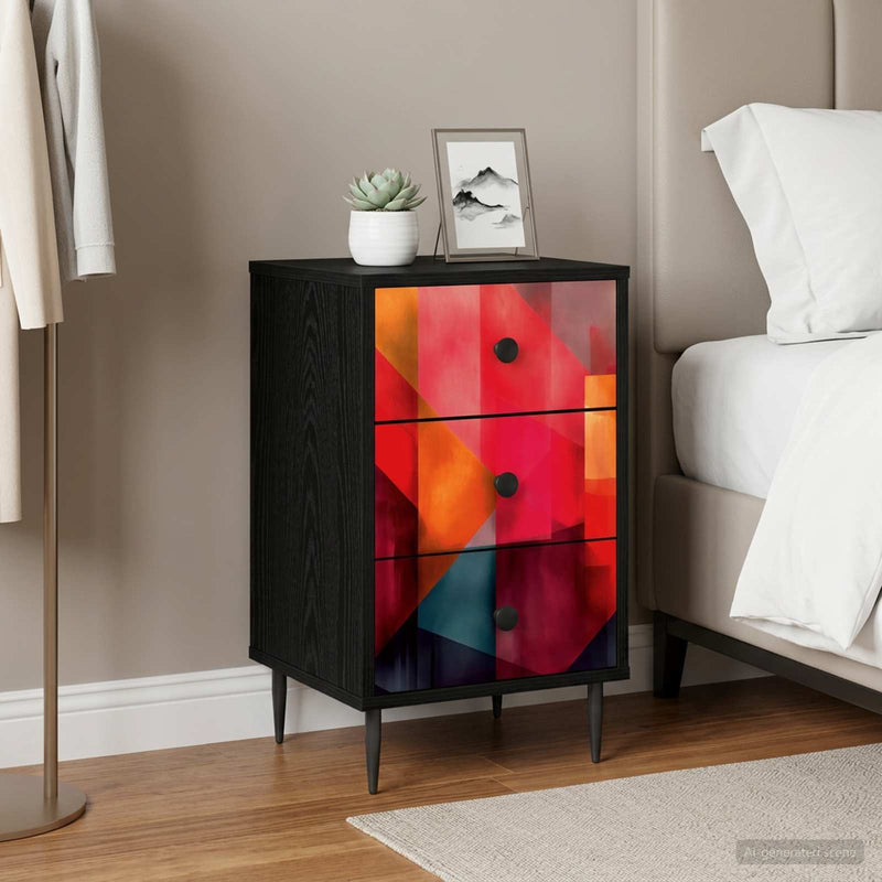 Dulap de noapte HEESCH Stejar Negru 36 x 33 x 61 cm