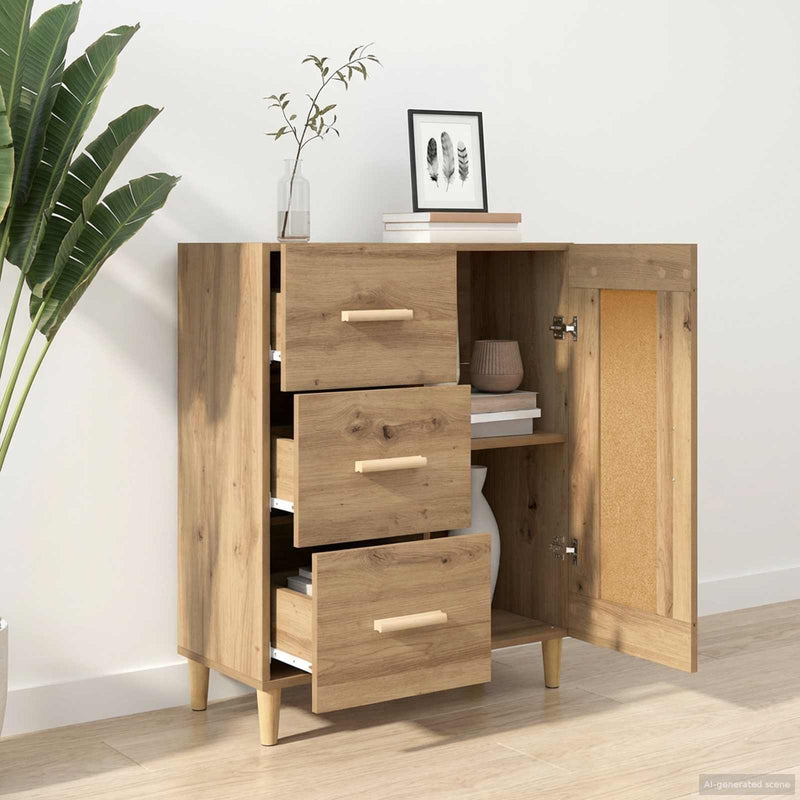 Bufet Stejar Artizanal 69,5 x 34 x 90 cm Lemn prelucrat