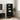 Bufet Stejar Negru 40 x 36 x 110 cm Lemn prelucrat
