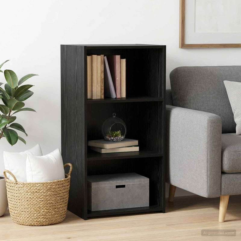 Bufet Stejar Negru 50 x 41 x 93 cm Lemn prelucrat