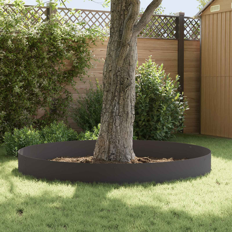Margine pentru gazon 20 buc. 103x30cm Oțel Negru