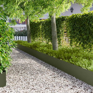 Margine pentru gazon 20 buc. 100 x 22 cm Oțel Verde măsliniu