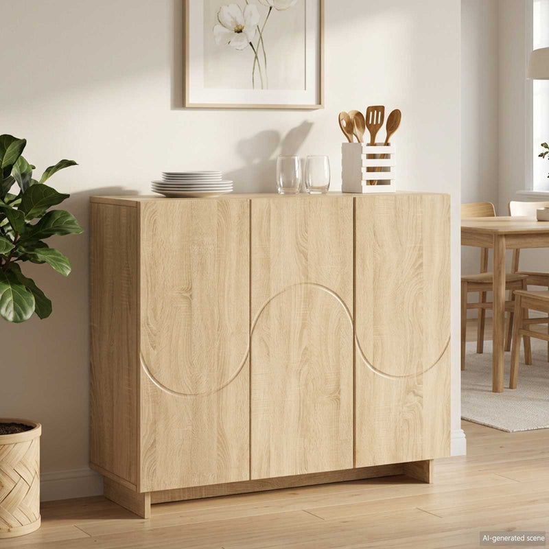 Bufet Stejar Sonoma 85,5 x 31 x 75 cm Lemn prelucrat