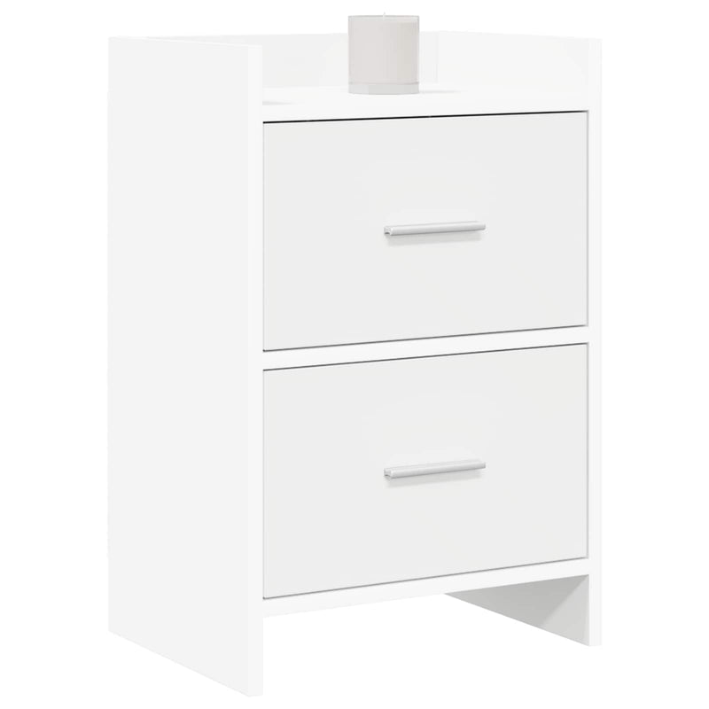 Mese de noptieră Alb 40 x 30 x 60 cm Lemn prelucrat