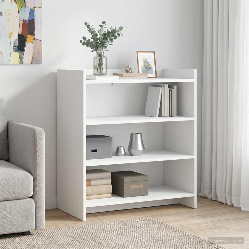 Bufet Alb 75 x 36 x 80 cm Lemn prelucrat