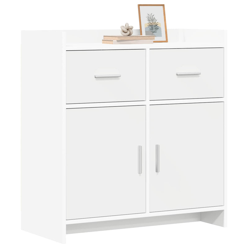 Bufet Alb 75 x 36 x 80 cm Lemn prelucrat
