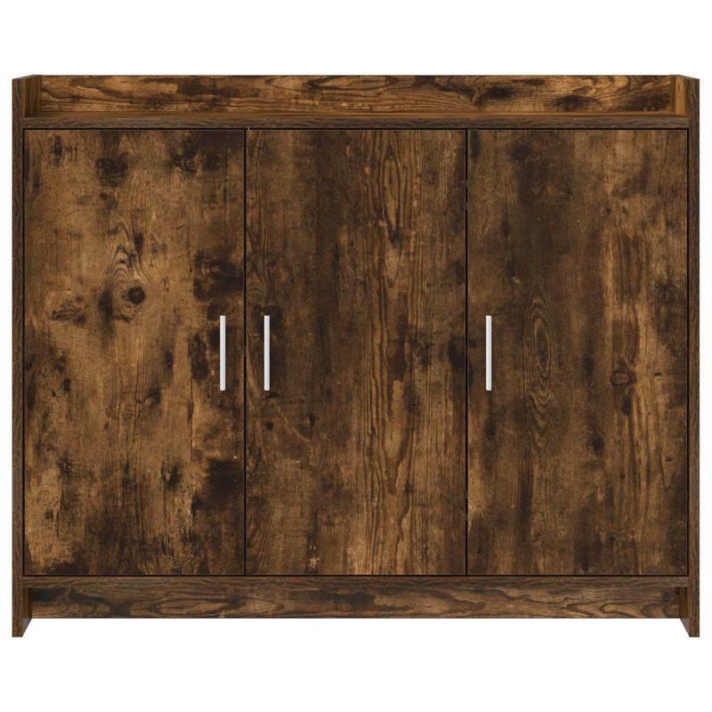 Bufet Stejar fumuriu 98,5 x 33 x 80 cm Lemn prelucrat