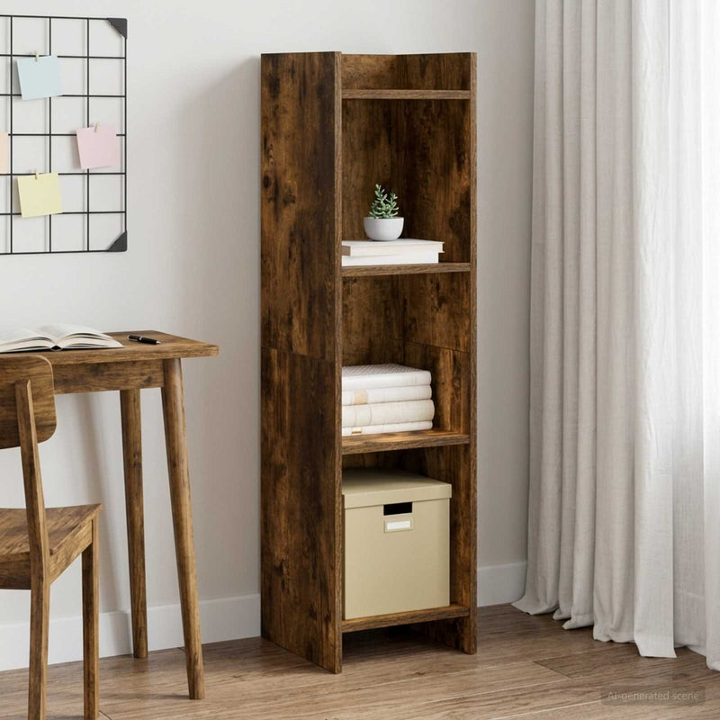 Bibliotecă Stejar fumuriu 30 x 30 x 111 cm Lemn prelucrat